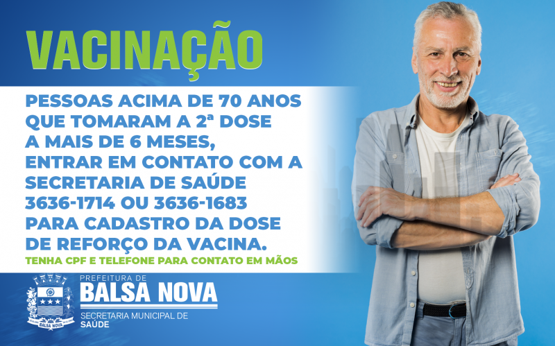 DOSE DE REFORÇO PARA IDOSO