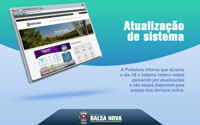 Atualização de sistema!