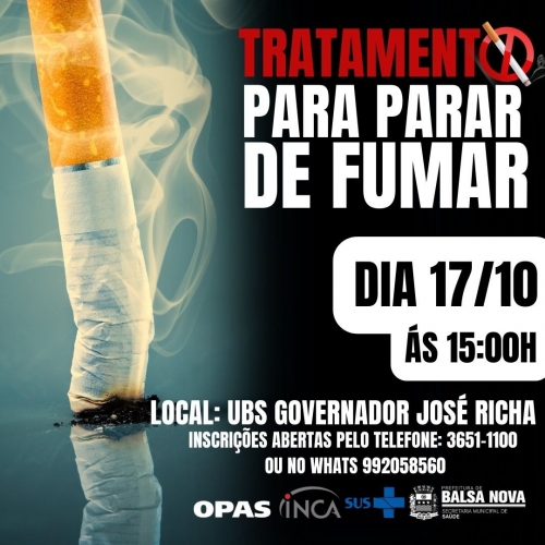 DESEJA PARAR DE FUMAR?