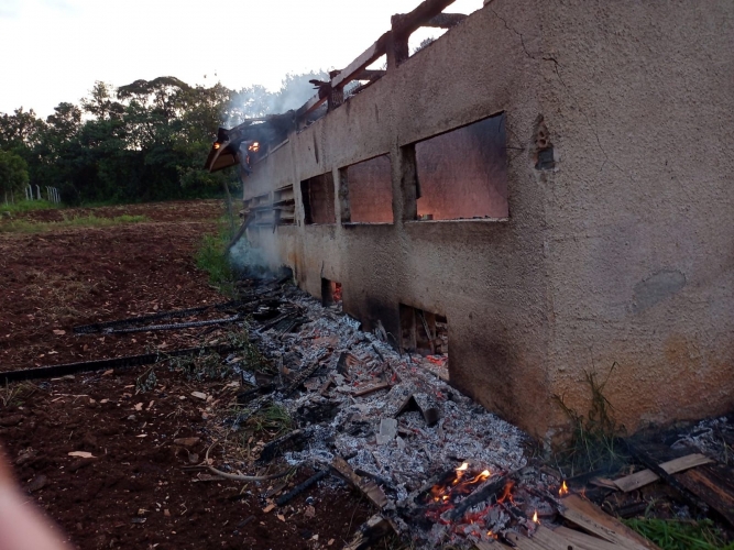 Incêndio no Horto Municipal 