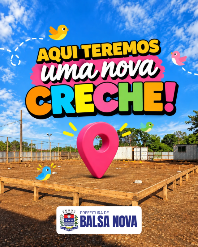 Nova creche está sendo construída nos Pessegueiros, em Balsa Nova