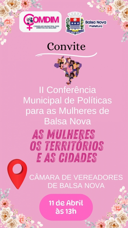 Conferência Municipal de Políticas para as Mulheres