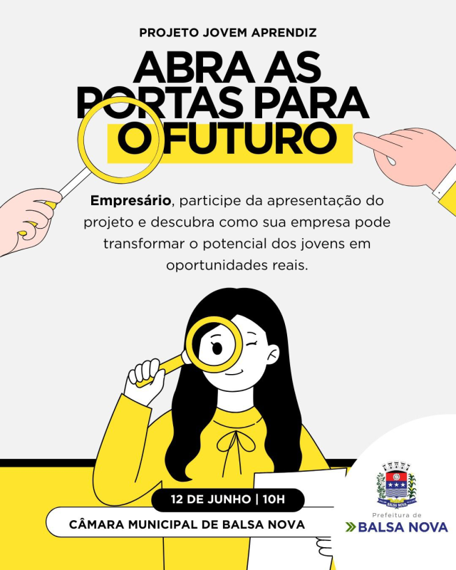 Empresário, venha conhecer o Projeto Jovem Aprendiz