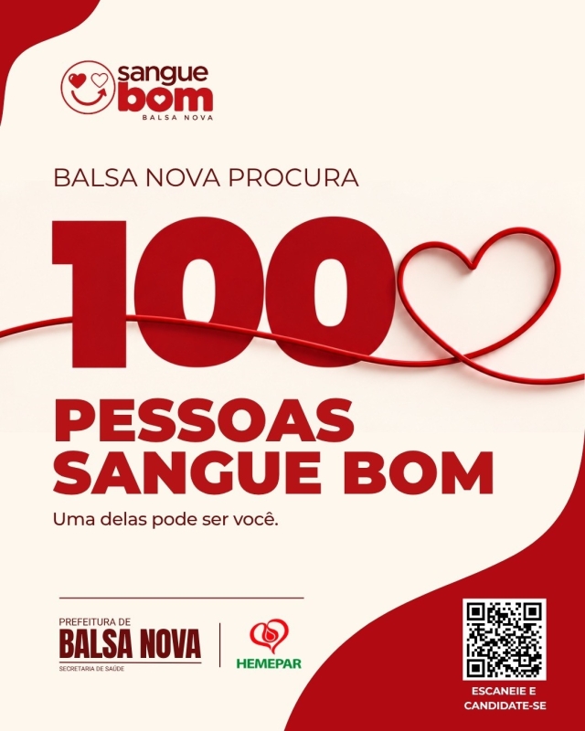No dia 17 de novembro, o Hemepar irá realizar uma ação de doação de sangue. Participe!