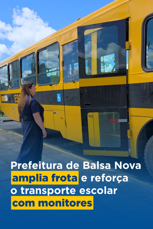 Balsa Nova amplia frota escolar e reforça segurança no transporte dos alunos